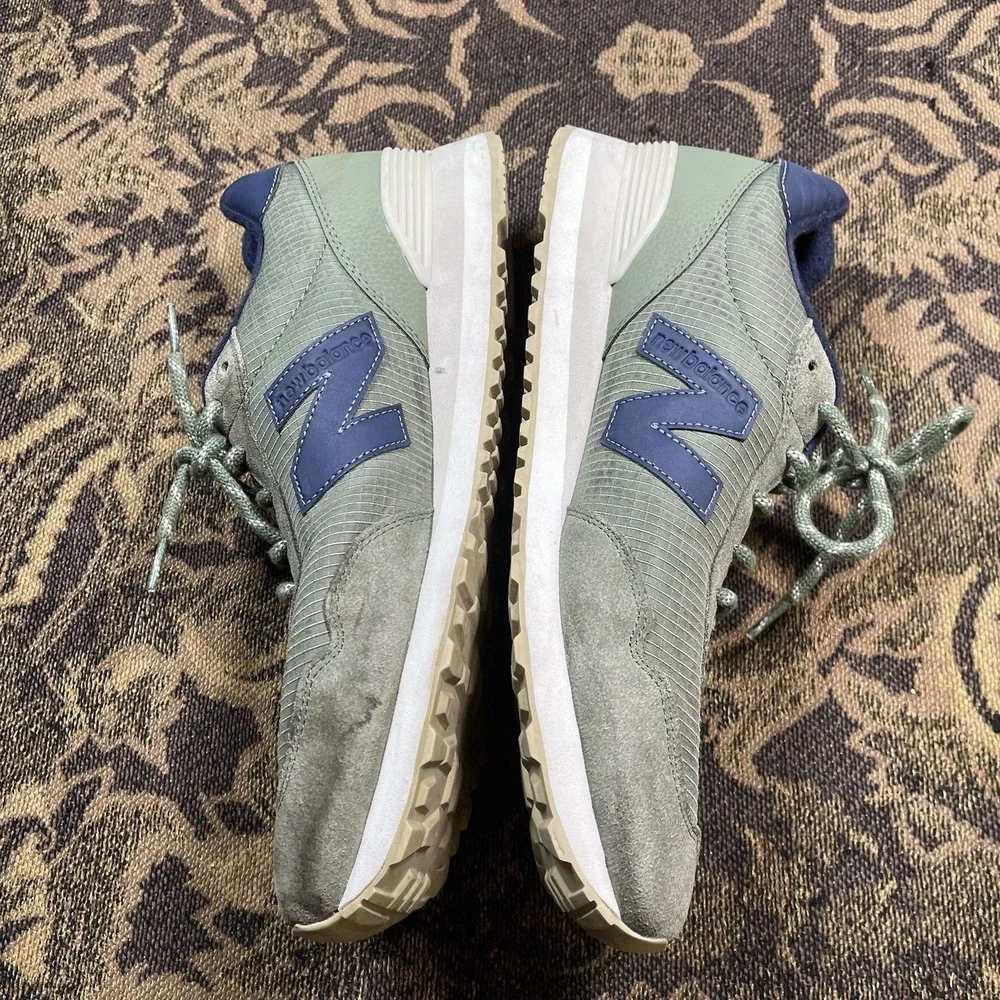 NEW BALANCE Classics 515SN3 Sage Green Navy Blue Running Shoes Mens Size 13
